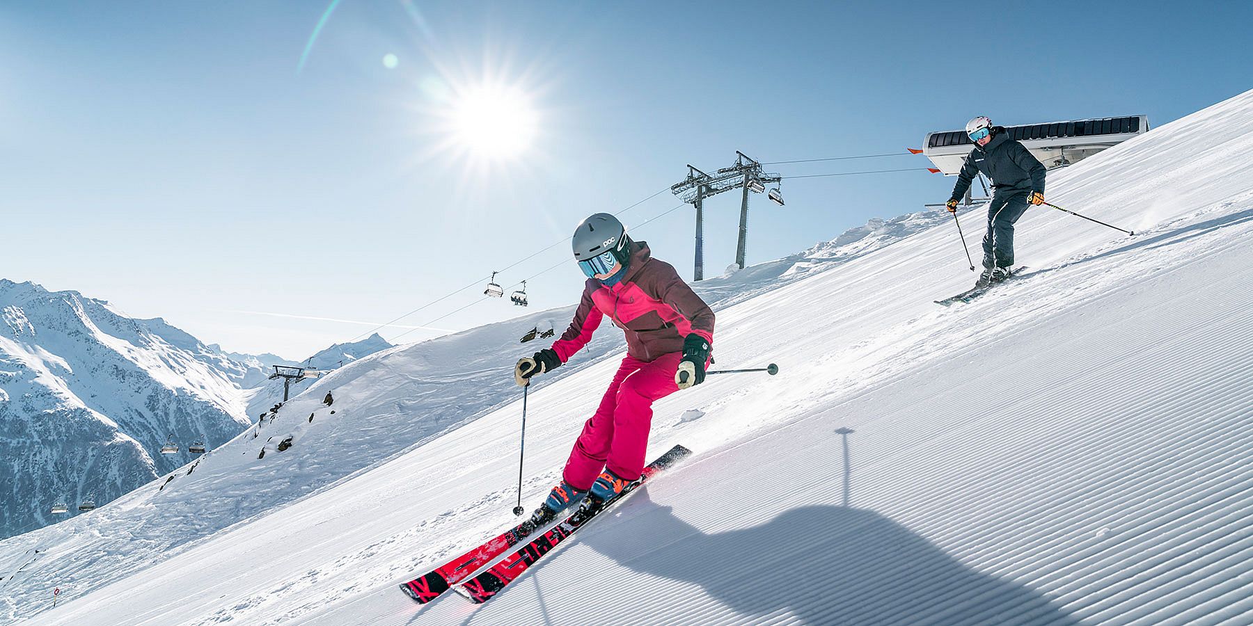 Skifahren im Skigebiet Sölden-Hochsölden